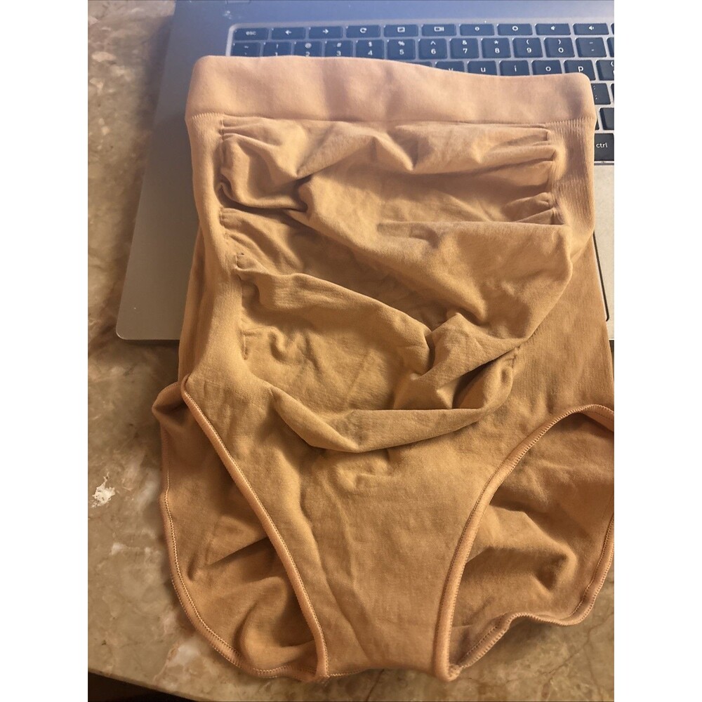 Skims Seamless Sculpt High Waist Brief Core Control Tan Brown Size S/M